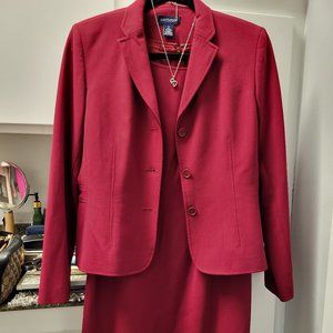 Like New Ann Taylor Red Skirt Suit